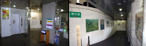 受付と回廊の画像